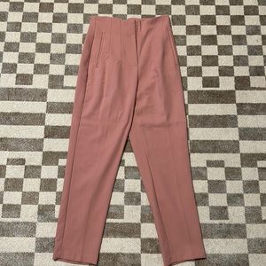 Zara size small high waisted pant pink